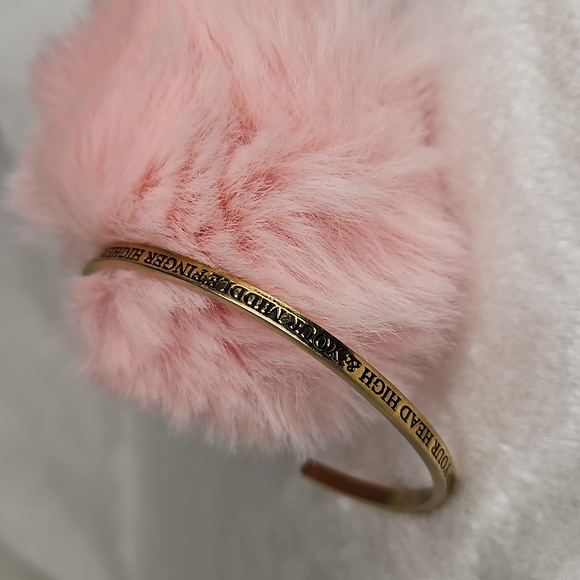 Metal Marvels Jewelry - "Keep Your Head High & Your Middle Finger Higher" Bangle